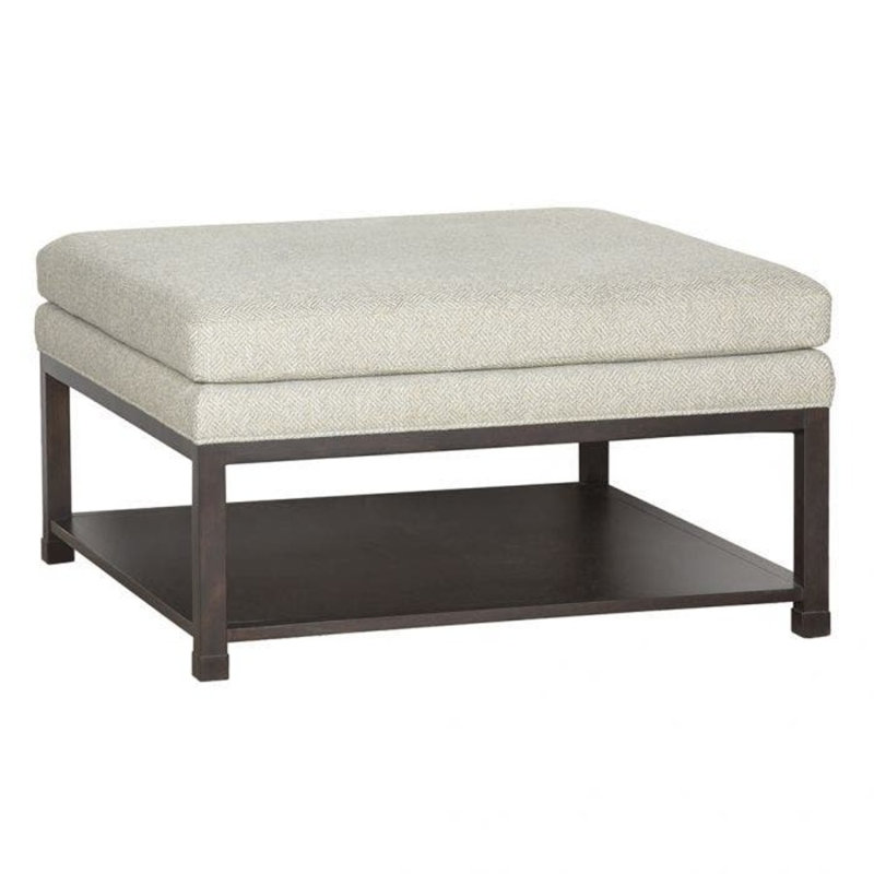 Libby Langdon Upholstered Storage Cocktail Ottoman, 9930 Driftwood, Almond Buff