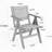 Outdoor Hips Dining Chair, Woven Seat, - Hips, Color, Multi Scene Adaptable Garden Breathable Design, "x" Shaped Reinforcement, Fits Log Style