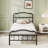 Rinalds 14" Metal Twin Bed with Headboard & Footboard-187457494
