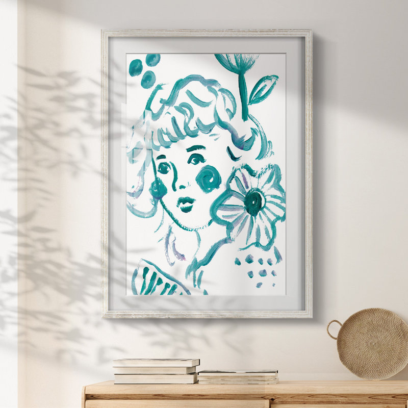 Miquelon - Toile tendue avec châssis, H 25,5 po x l 17,5 po, Blanc