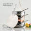 Couvercle en acier inoxydable 12,5 po Provisions