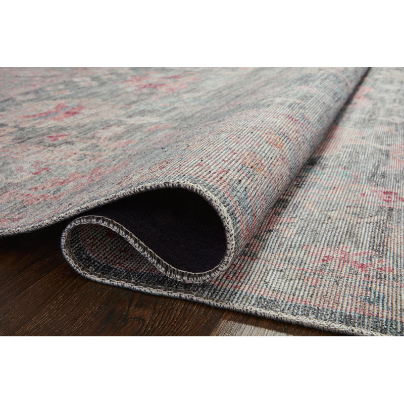 Elysium Graphite / Multi Area Rug, Rectangle 5' x 7'6"