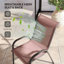 Chaises de salle à manger d'extérieur empilables 4 pièces, dossier haut respirant, conception légère pour le jardin et la pelouse Outsunny