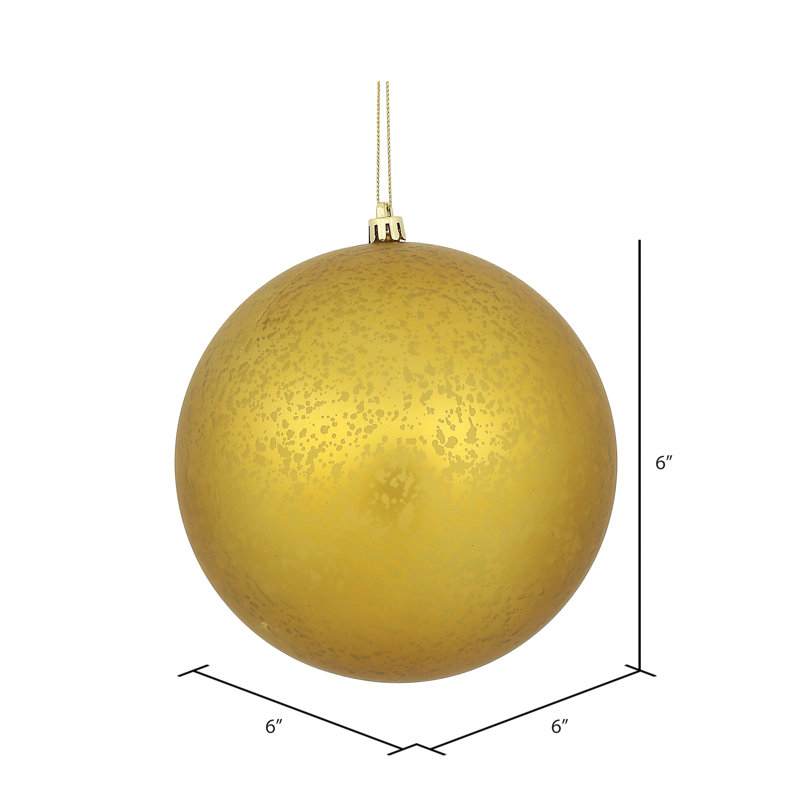 Ornement boule de mercure mat Duffield, Or