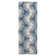 NICOLE MILLER NEW YORK Kendall Fluted Geo Handcrafted Wool Area Rug Navy Blue