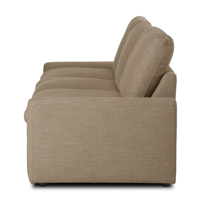Tillery 111" Upholstered Power Reclining Sofa, Nomad Taupe Crypton Performance Weave