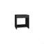 Table de chevet minimaliste de 16,5 po de hauteur avec tablette ouverte
