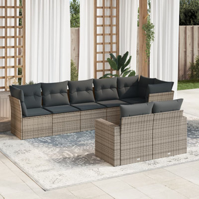 Ensemble de canapé de jardin modulaire 8 pièces Vidaxl
