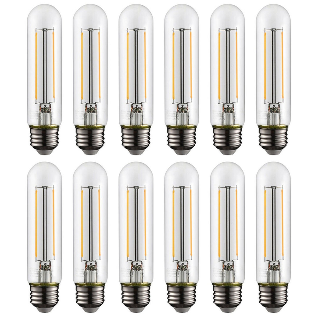 40 Watt Equivalent T10 E26/Medium (Standard) Dimmable 2700K LED Bulb (Set of 12) TORCHSTAR