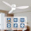 Ventilateurs de plafond encastrés intelligents 52 po avec lumières-754582852-754582843