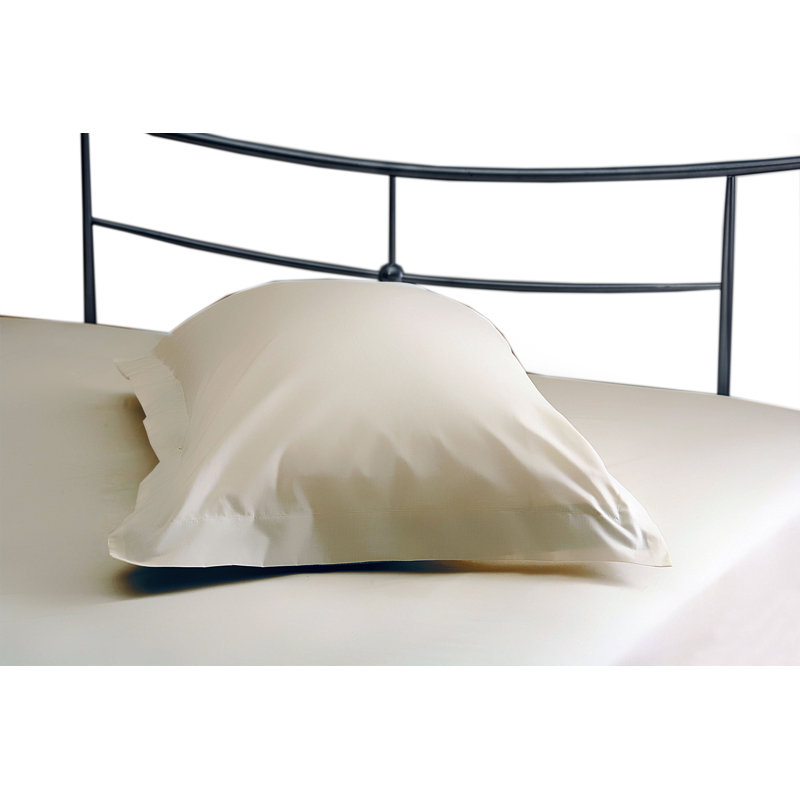 Percale Oxford Pillow Case, Mushroom