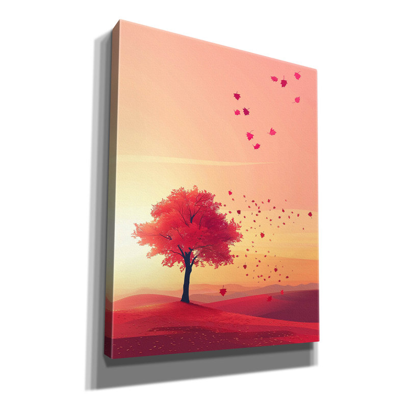 "Epic Graffiti" Crimson Twilight "par r3darch0n, art mural sur toile, H 34 po x l 26 po x P 1,5 po