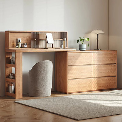 Makeup Vanity,6 drawers,1 chair