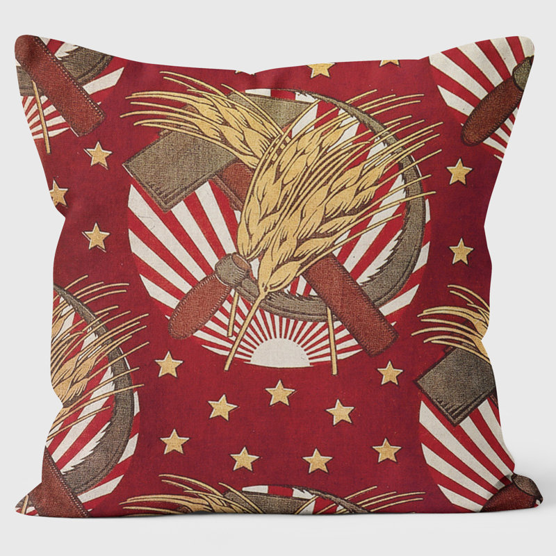 Hammer and Wheatsheaf - Tate - the Russian Revolution Cushion