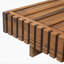1 pièce en bois massif avec coussins ACACIA