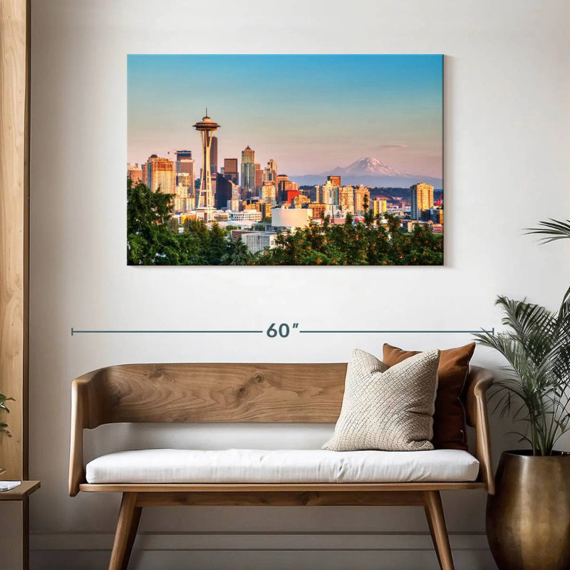 Sireci Seattle Cityscape, 30" H x 45" W