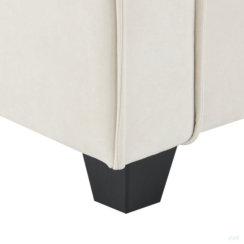 Canapé modulaire en suède luxueux, Suède beige