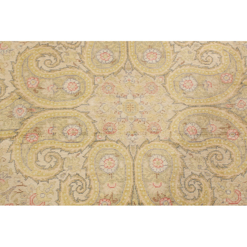 One-of-a-Kind 4'7" X 5'1" Hand Knotted Area Rug