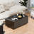 Smart Coffee Table With Built-In Fridge And Freezer Drawers, Bluetooth Speaker, Wireless Charging, Touch Control Panel, USB Interface, Outlet Protection, Atmosphere Light