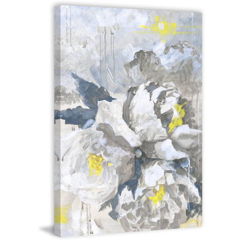 White Peony III - Wrapped Canvas Painting, 30cm H x 20cm W