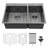 Drop-In Double Bowl Kitchen Sink - 60/40 Divided Deep Basins