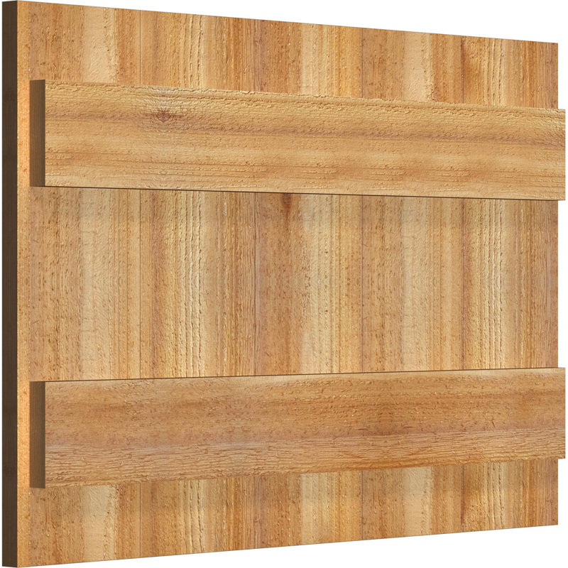 TimberCraft 5 3/8 "planches jointes à panneaux n-batten, cèdre rouge de l'Ouest (par paire), 26 7/8 po, 54 po