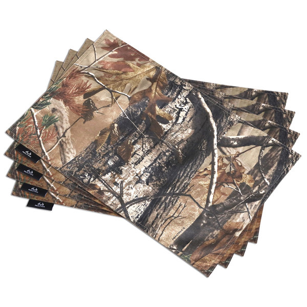 Realtree All Purpose Camo Placemats Polycotton Fabric Camouflage ...