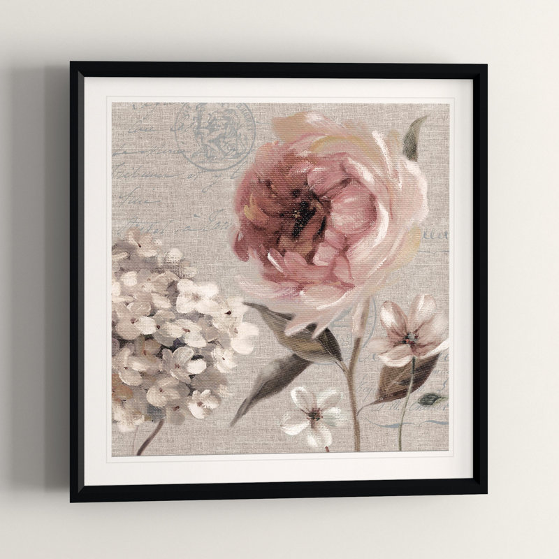 Blush in Bloom II - reproduction de cadre photo, H 26,5 po x l 26,5 po x P 1,5 po