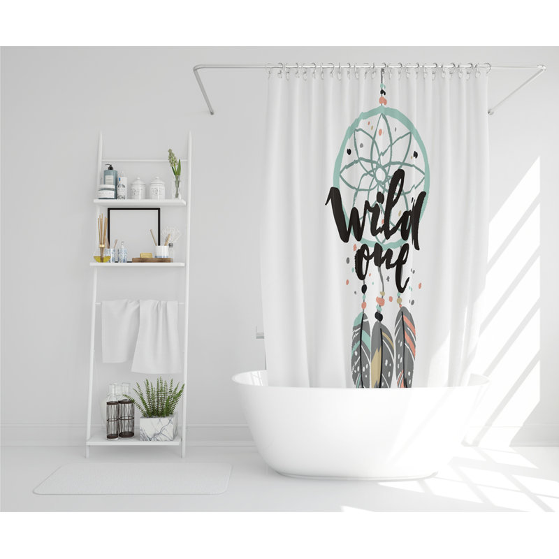 Broom Polyester Shower Curtain Set