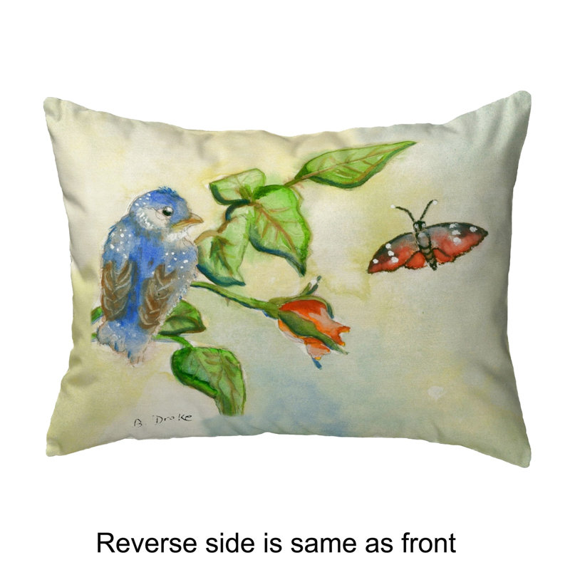 Outdoor Reversible Throw Pillow, 11" x 14"