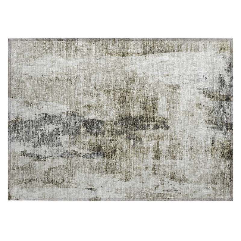 Tapis intérieur / extérieur lavable à la machine Chayil ACN1072, Rectangle 1 pi 8 po x 2 pi 6 po