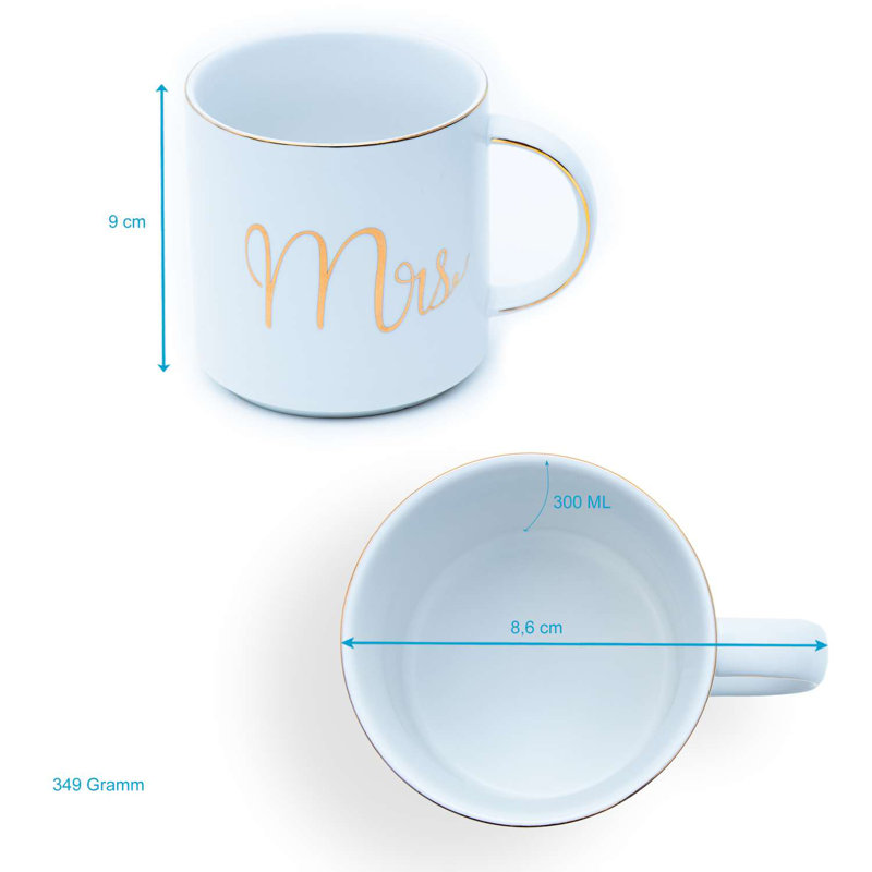 Aigars Porcelain Coffee Mug, White
