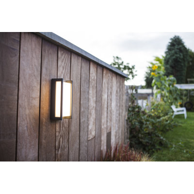 Vahram Black Integrated LED Outdoor Flush Mount