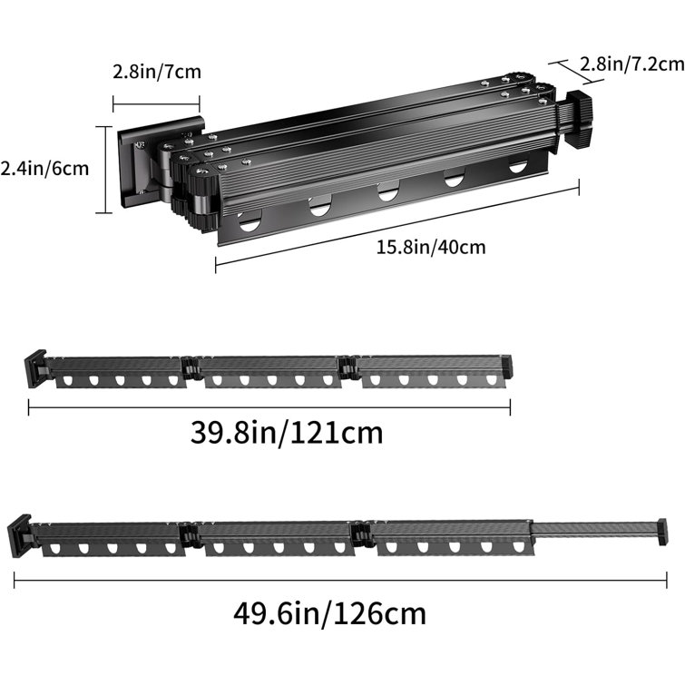 Heavy Duty Wall-Mounted Drying Rack