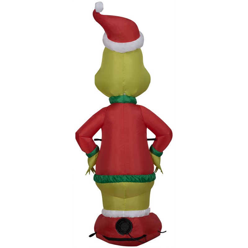 Christmas Inflatable Grinch in Who Ville Sweater