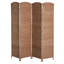 Cloison d'intimité de 6 pi de hauteur Natural Weave. Conception artistique avec. Base en bois de peuplier. Pour créer dans les magasins. 4 panneaux et charnière. Cloison facile à transporter. Travailler. Cadre. Petites pièces. Mobile
