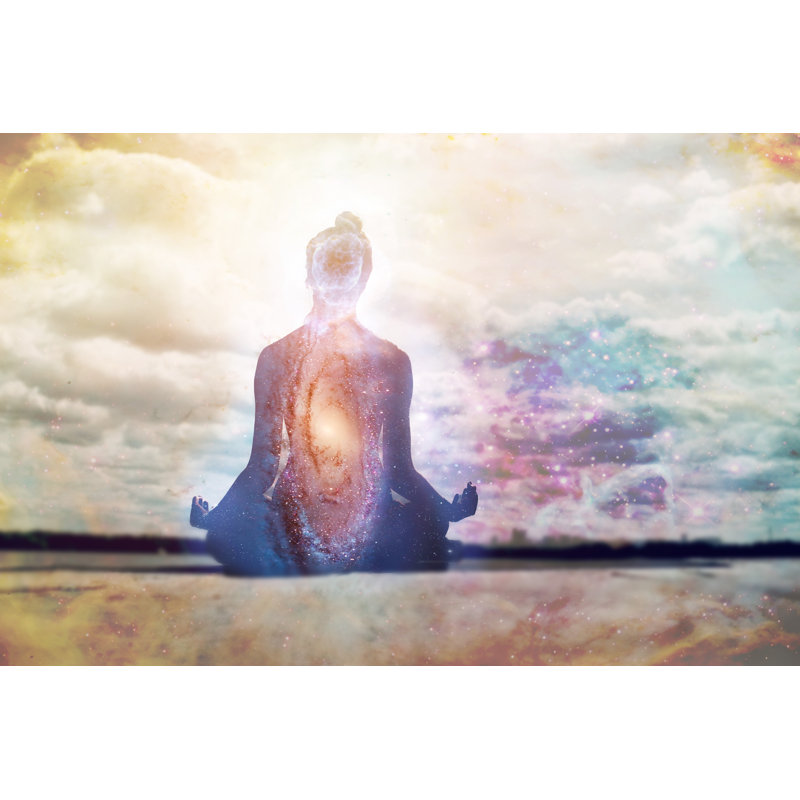 Yoga And Meditation Concept by Primipil - Wrapped Canvas Painting, 51cm H x 76cm W x 3.8cm D