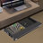 Under Desk Mounted Sliding Pull-Out Drawer Storage Organizer