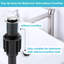 Bonde escamotable pour lavabo de salle de bain sans trop-plein en or-103978859