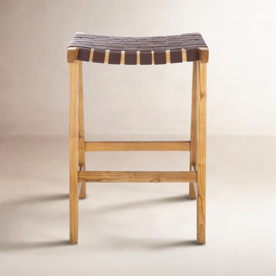 Alston Backless Leather Bar & Counter Stool