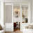  100% Linen Blackout French Door Curtains, Farmhouse Privacy Door Window Covering, Room Darkening Blinds Thermal Insulated Shades for Bedroom, 1 Panel-156940531-156940535