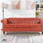 Canapé Chesterfield à accoudoirs roulés 3 places 84,65 po-1211339986