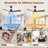 Nicola 52'' 3 - Blade Modern Ceiling Fan with Remote Control and Light Kit-1194857035
