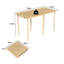 120cm Solid Pine Folding Dining Table, No Assembly, Folds to 3cm, Seats 4