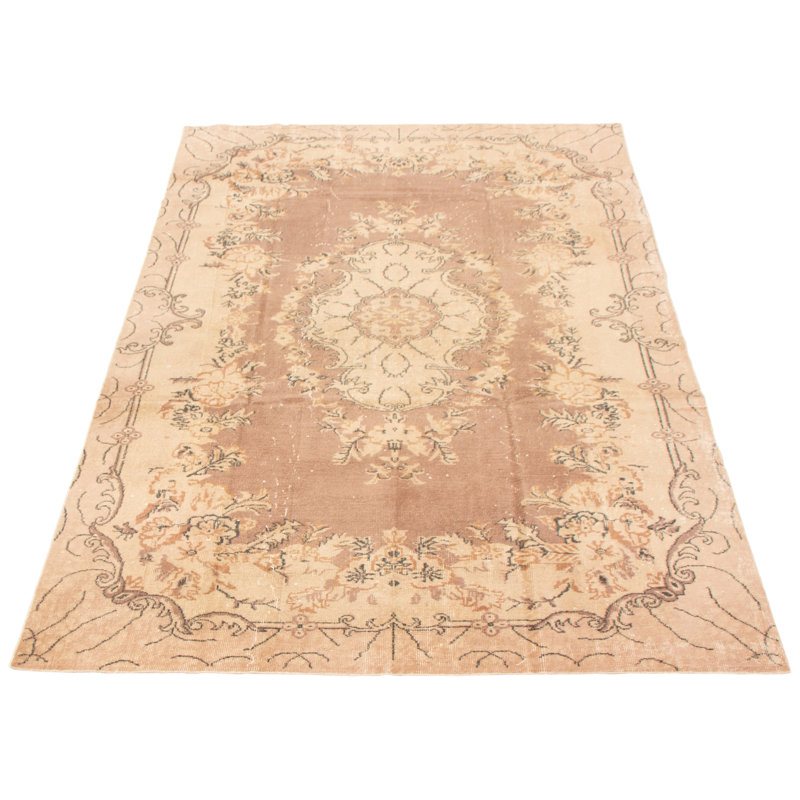 Tapis brun rétro Vincente 6 pi 6 po x 10 pi 0 po