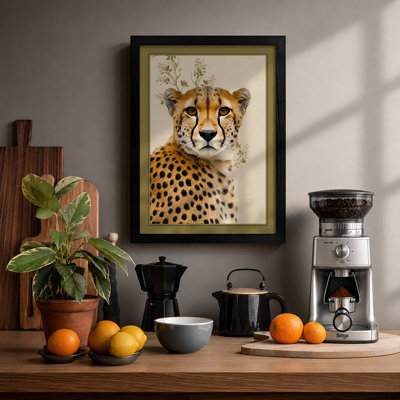 Dignified Cheetah Boho - Framed Print