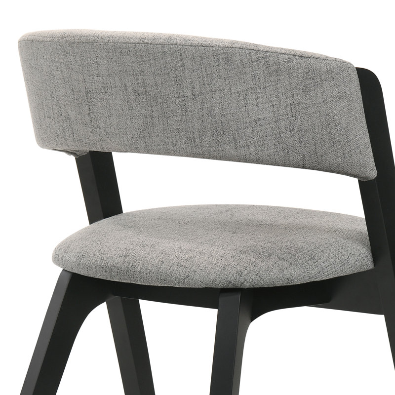 Chaise d'appoint rembourrée Bailey, Noir / gris