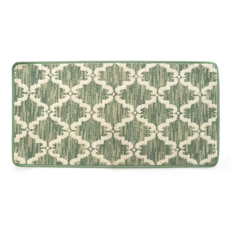 Tapis pour salle de bain Lattimore, Vert