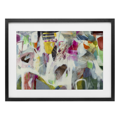 Eclectic Whimsy Abstraction Framed Print Under Glass, design by Jill Martin