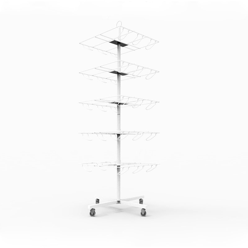 21.97'' W Metal Merchandiser with Wheels